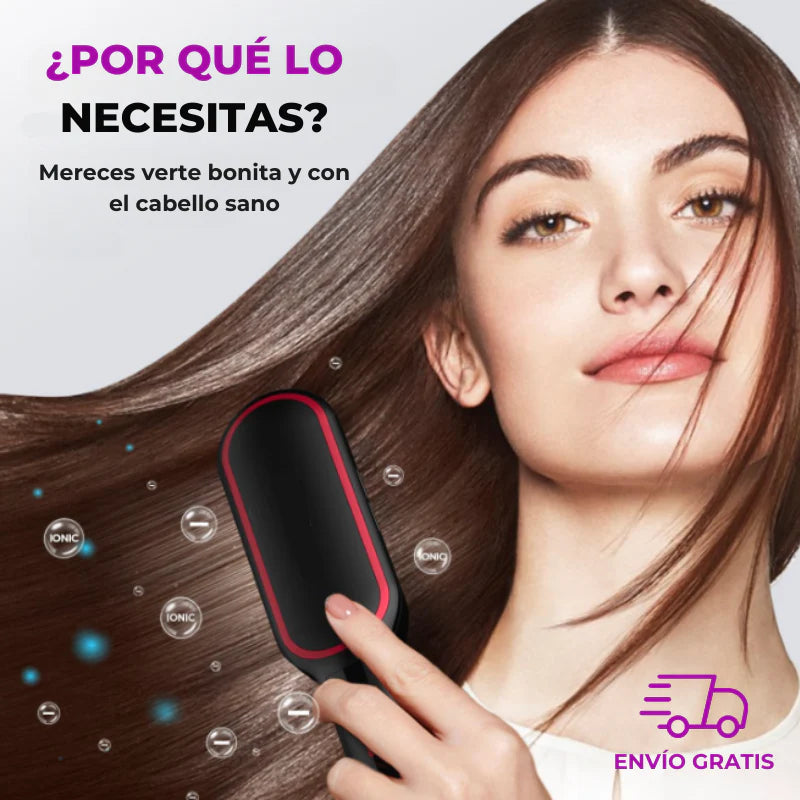 GlowLiss® - Cepillo Alisador Premium - Transforma tu cabello en segundos