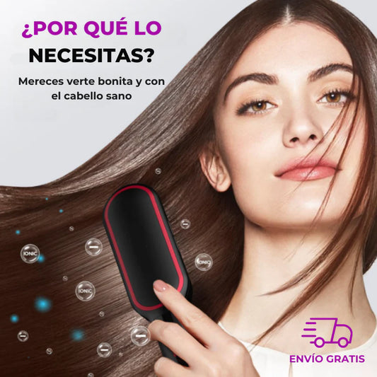 GlowLiss® - Cepillo Alisador Premium - Transforma tu cabello en segundos